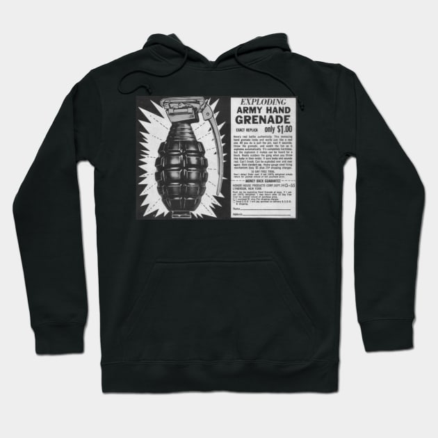 Hand Grenade Hoodie by TimPangburn